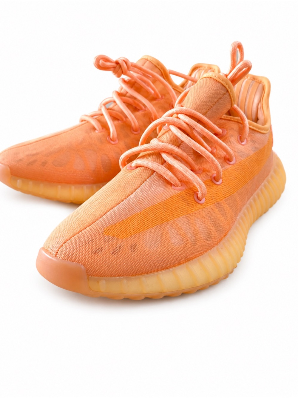 Yeezy Boost 350 V2 Orange Knit with Gum Sole